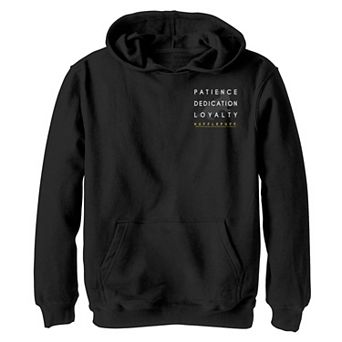 Boys 8-20 Harry Potter Hufflepuff Qualities Left Chest Graphic Fleece Hoodie