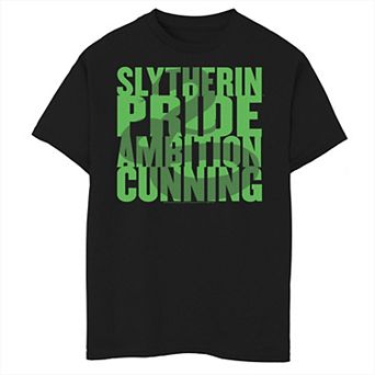 Boys 6-20 Harry Potter Slytherin Snake Silhouette Text Graphic Tee