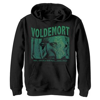 Boys 8-20 Harry Potter Voldemort Dark Magic Leaves Traces Graphic Fleece Hoodie