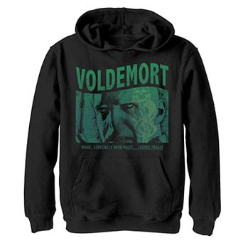 Boys 8-20 Harry Potter Voldemort Dark Magic Leaves Traces Graphic Fleece Hoodie