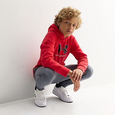 Boys 8-20 Under Armour Rival Fleece Big Logo Hoodie in Regular Husky