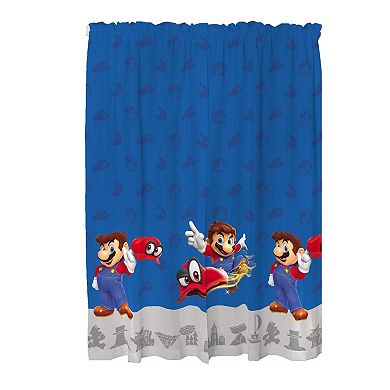 Nintendo Super Mario World 2-Pack Window Curtain Set