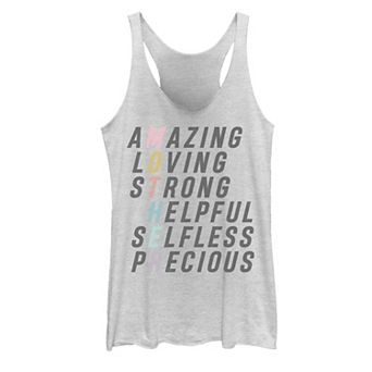 Juniors' Mother Attribute Colorful Text Graphic Tank Top