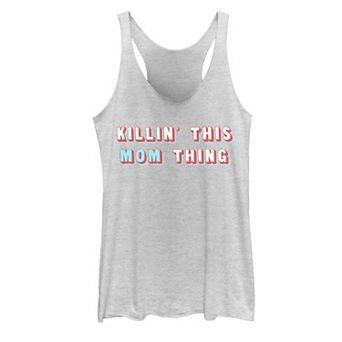 Juniors' Mom Apparel Killin' This Mom Thing Text Graphic Tank Top