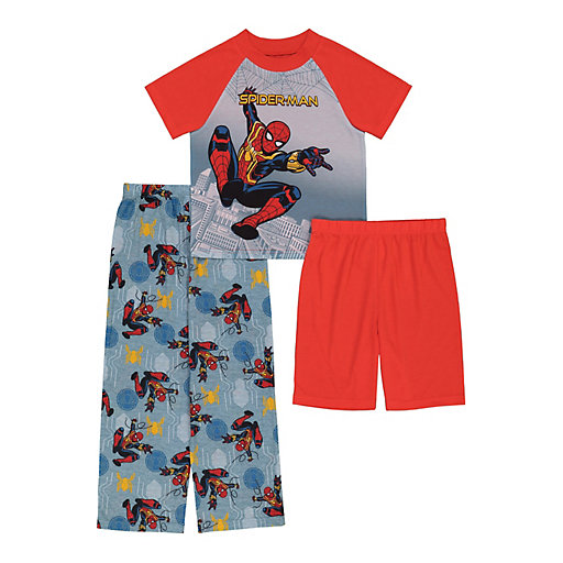 Spiderman City Cars Vest Short Sleeve Pyjama Set Spring Summer Collection