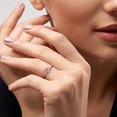 Stella Grace 10k Rose Gold Morganite & Diamond Accent Promise Ring