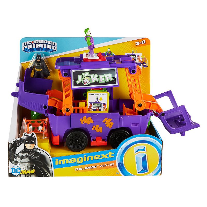 Fisher-Price DC Super Friends The Joker Van HQ Playset, Multicolor