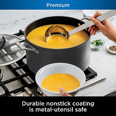 Ninja™ NeverStick® Premium Hard-Anodized 8-Quart Stock Pot with Glass Lid