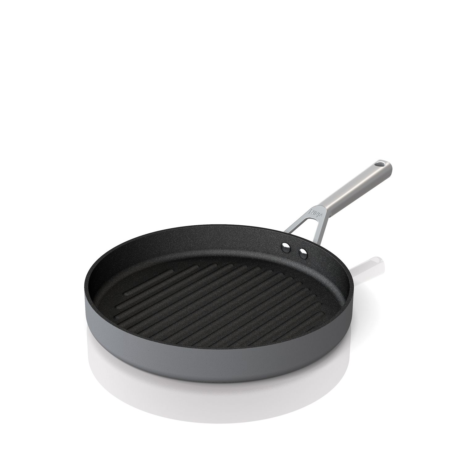 NutriChef 18 Cast Iron Skillet Reversible Grill Plate Pan for Stove Top,  Black 