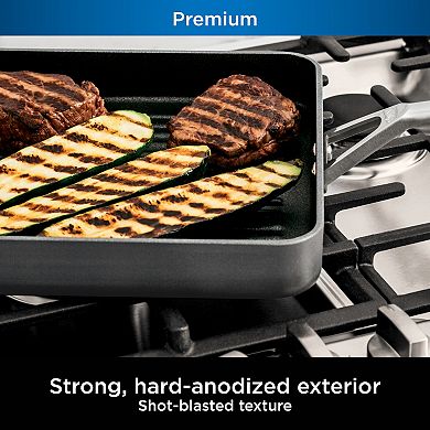 Ninja Foodi NeverStick Premium Hard-Anodized 11-in. Square Grill Pan