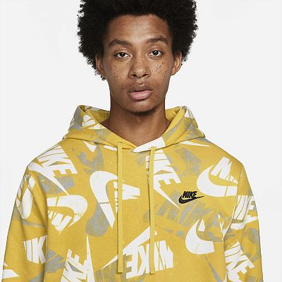 Men s Nike Essentials Allover Print Fleece Hoodie