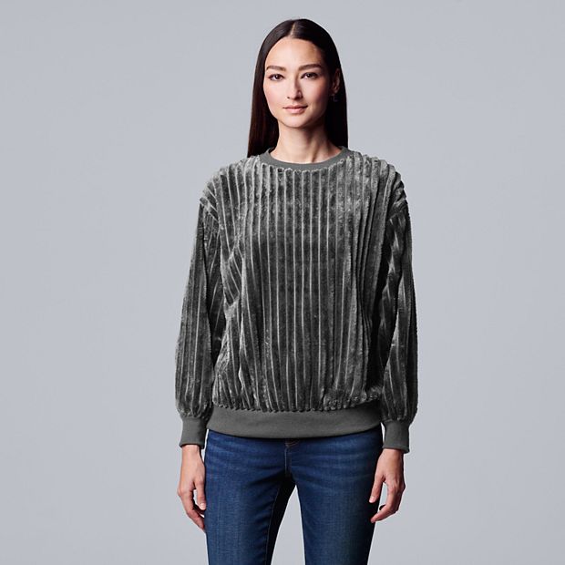 Women s Simply Vera Vera Wang Plush Sweatshirt