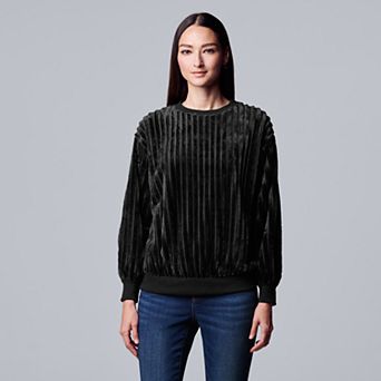 Women's Simply Vera Vera Wang Plush Sweatshirt