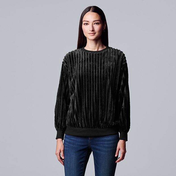 Women's Simply Vera Vera Wang Plush Sweatshirt