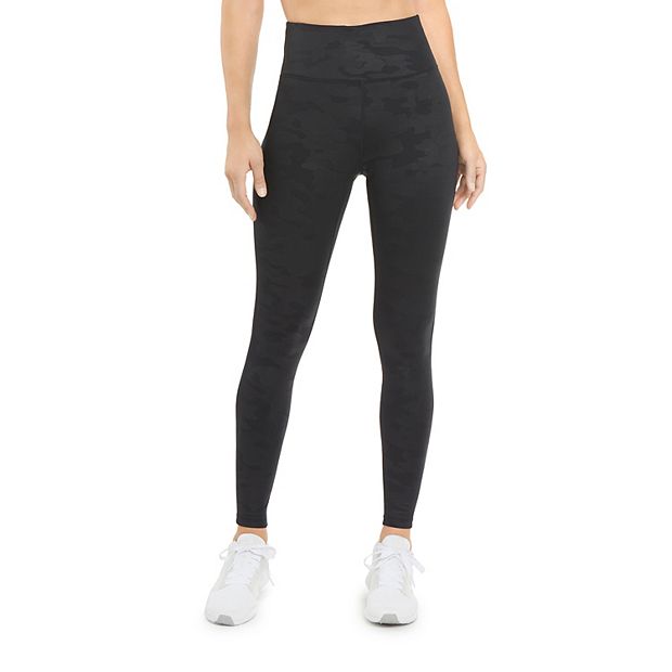 Danskin Women's Full Length Legging, Black Salt, Medium 