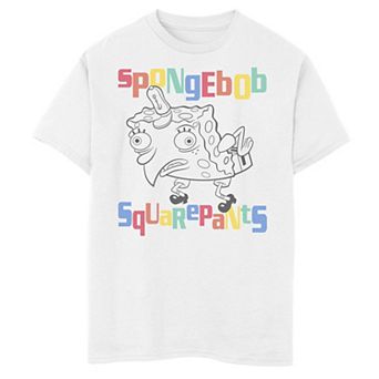 Boys 8-20 Nickelodeon SpongeBob SquarePants Mocking Colorful Portrait Logo Graphic Tee
