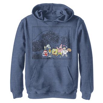 Boys 8-20 Nickelodeon SpongeBob SquarePants Japanese Wave Graphic Hoodie