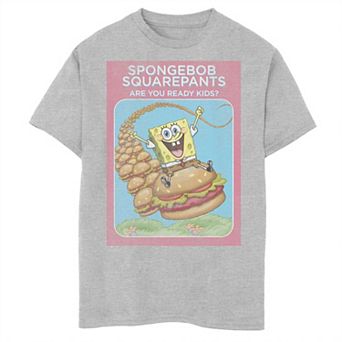 Boys 8-20 SpongeBob SquarePants Are You Ready Kids Vintage Poster Graphic Tee