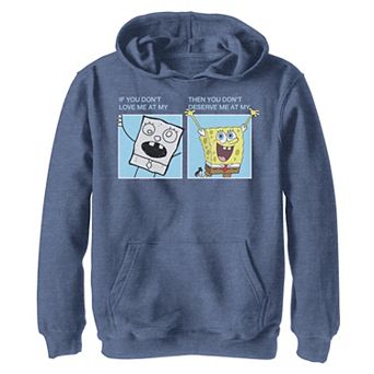 Boys 8-20 Spongebob Squarepants Doodlebob Meme Graphic Hoodie