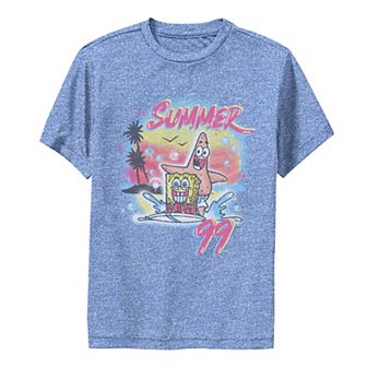 Boys 8-20 SpongeBob SquarePants & Patrick Summer '99 Airbrush Performance Graphic Tee