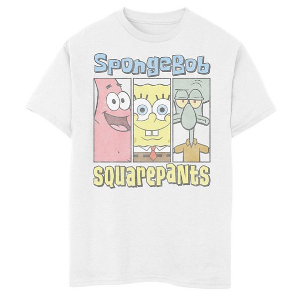 Boys 8-20 SpongeBob SquarePants Patrick & Squidward Panels Graphic Tee