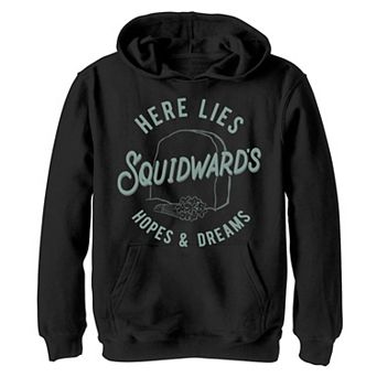 Boys 8-20 Nickelodeon SpongeBob SquarePants Here Lies Squidward's Hopes & Dreams Graphic Hoodie