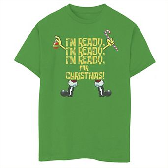 Boys 8-20 Spongebob Squarepants I'm Ready For Christmas Graphic Tee
