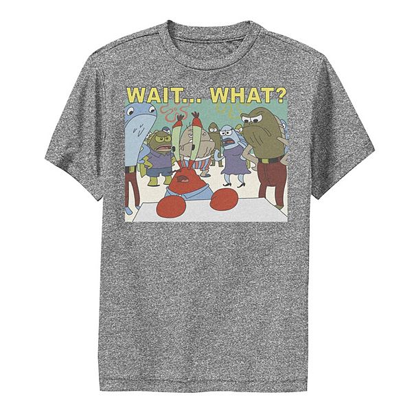 Boys 8-20 SpongeBob SquarePants Mr. Krabs Wait What Performance Graphic Tee