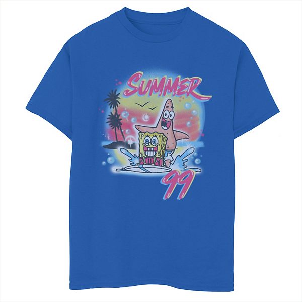 Boys 8-20 SpongeBob SquarePants & Patrick Summer '99 Airbrush Graphic Tee