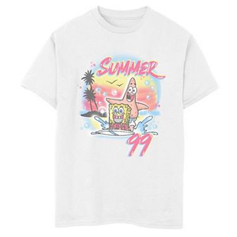 Boys 8-20 SpongeBob SquarePants & Patrick Summer '99 Airbrush Graphic Tee