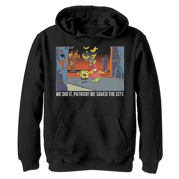 Boys 8 20 SpongeBob SquarePants We Saved The City Graphic Hoodie