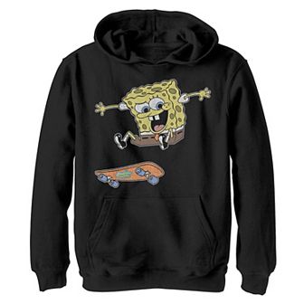 Boys 8-20 SpongeBob SquarePants Checker Skateboard Graphic Hoodie