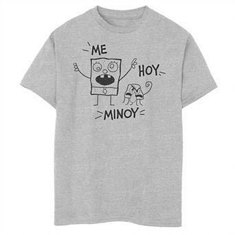 Boys 8-20 Nickelodeon SpongeBob SquarePants Me Hoy Minoy Outline Sketch Graphic Tee