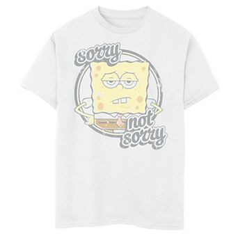 Boys 8-20 Nickelodeon SpongeBob SquarePants Sorry Not Sorry Sass Graphic Tee