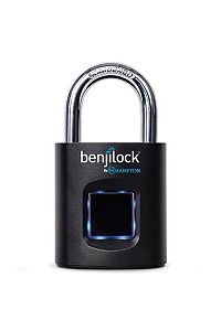 Image of BenjiLock by Hampton® Fingerprint Padlock  43mm Body with 15/16 inch Shackle  Black
