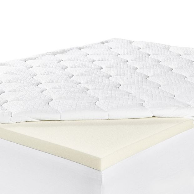 Serta 4 pillow hotsell top and memory foam