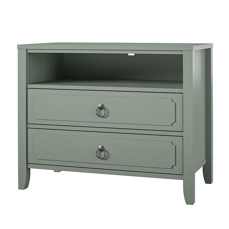 Her Majesty 2 Drawer Nightstand Green - Novogratz