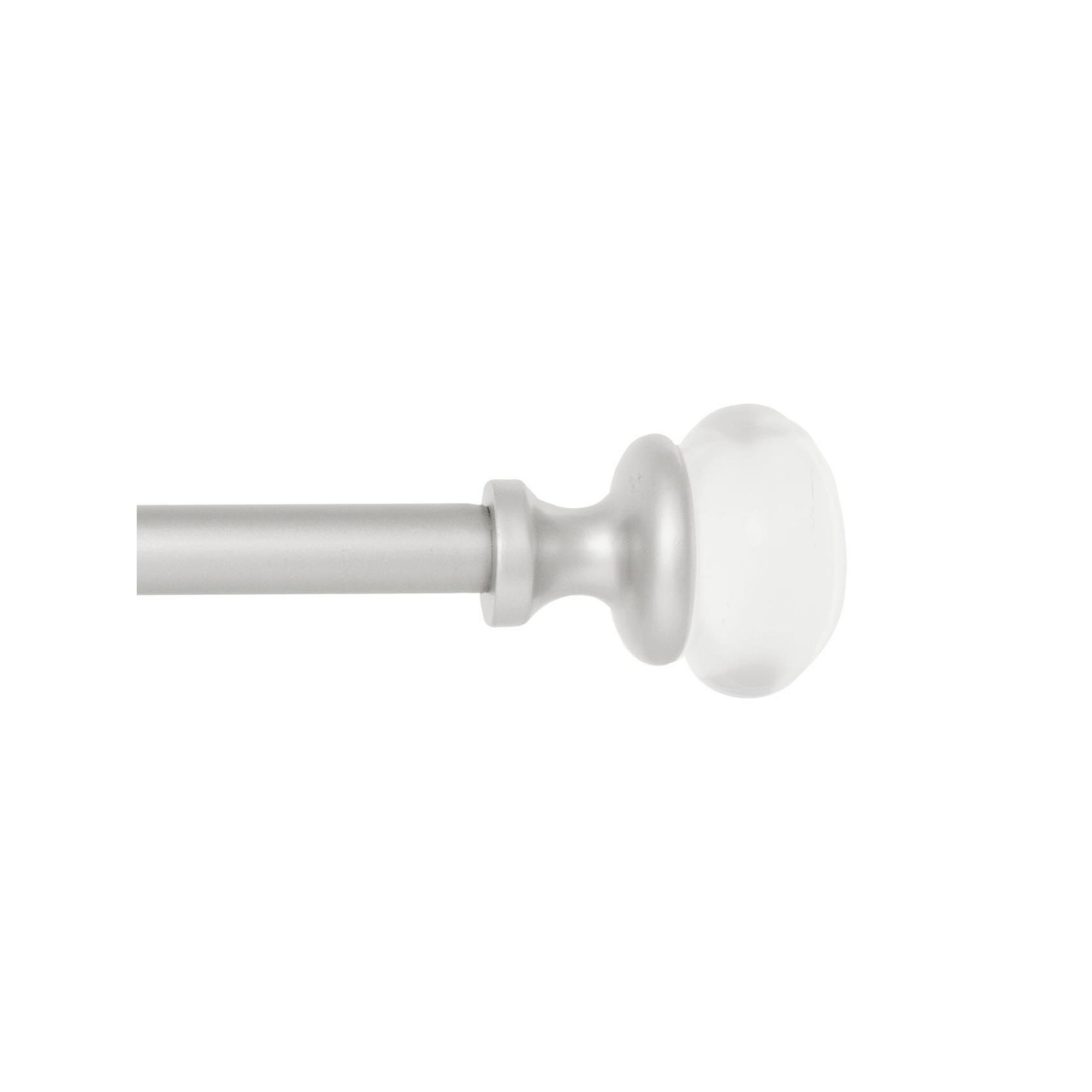 Kenney Fast Fit Shania 5/8 Decorative Window Curtain Rod, Brushed Nickel