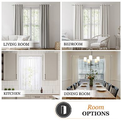 Kenney Fast Fit Shania 5/8" Decorative Window Curtain Rod