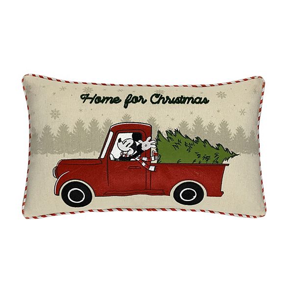 St. Nicholas Square® Home for Christmas Truck Disney Throw Pillow