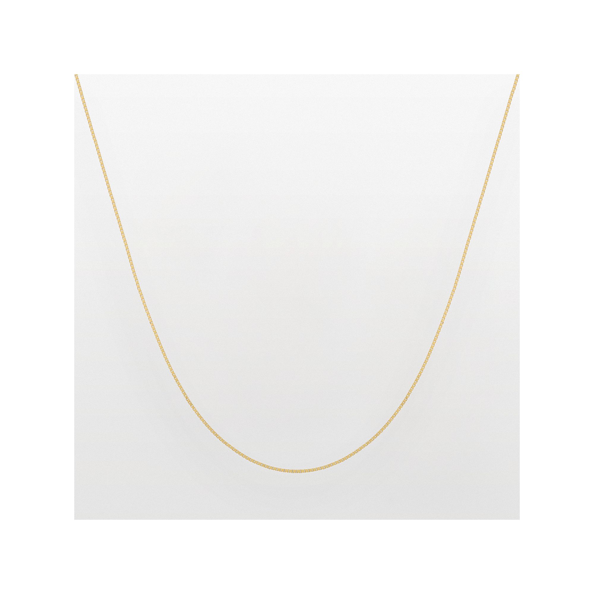 Everlasting Gold 14k Gold Venetian Box Chain Necklace, Womens, Size: 24