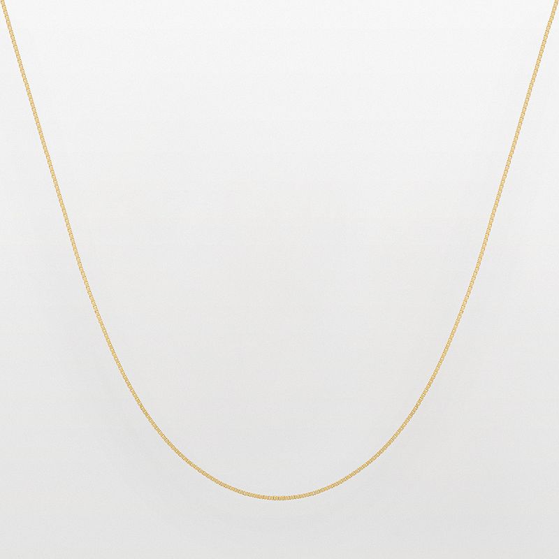Everlasting Gold 14k Gold Venetian Box Chain Necklace, Womens, Size: 24