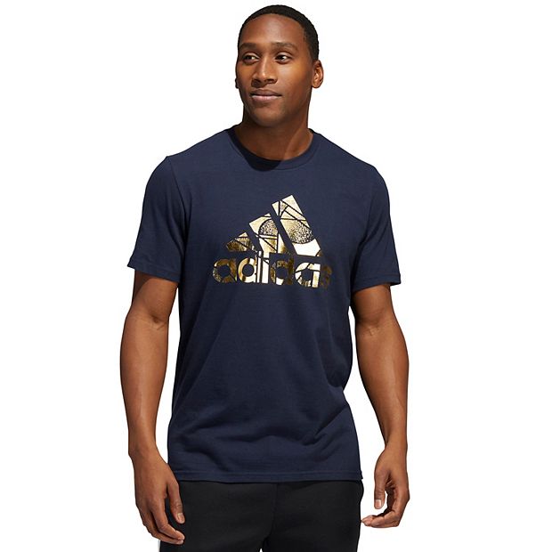 Adidas men's badge outlet of sport graphic tee