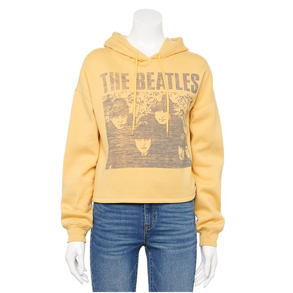 Juniors' The Beatles Concert Tour Cropped Hoodie