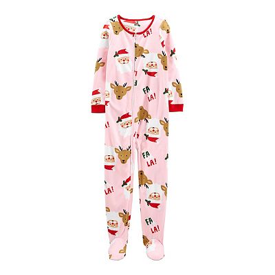 Lot of 8 buy fleece girls footed PJs