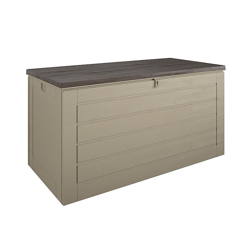 Cosco Outdoor Patio Deck Storage Box  Extra Large  180 Gallons  Tan