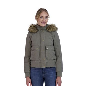 Juniors' Sebby Faux-Fur Hood Bomber Parka