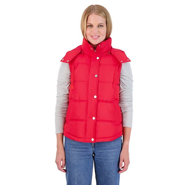 Sebby Women's Long Puffer Vest