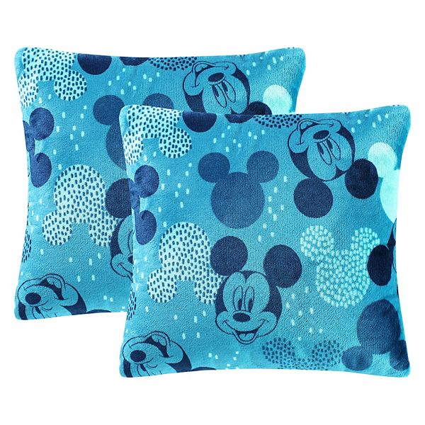 Disney Mickey and Minnie Mouse Easter Bunnies Turquoise Throw Pillow,  18x18, Multicolor