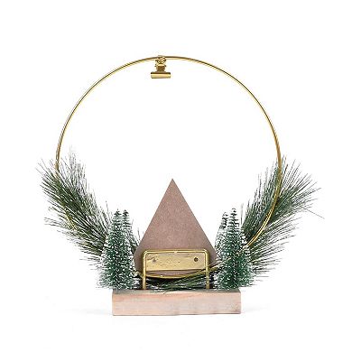 St. Nicholas Square House Artificial Tree 1-Photo Clip Hoop Frame Table Decor